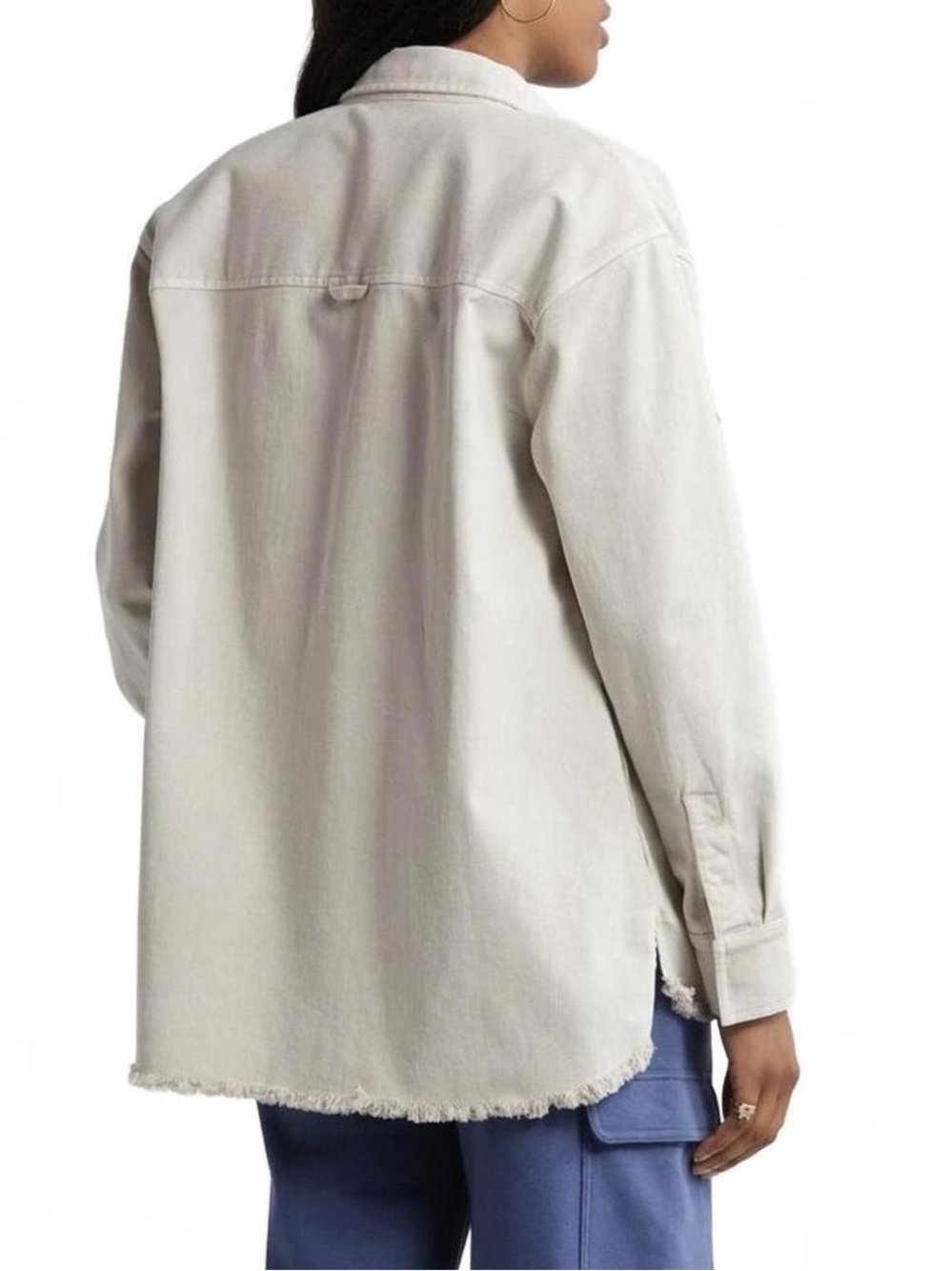 bp Light Gray Utility Jacket with Flap Pockets - Picture 2 of 5